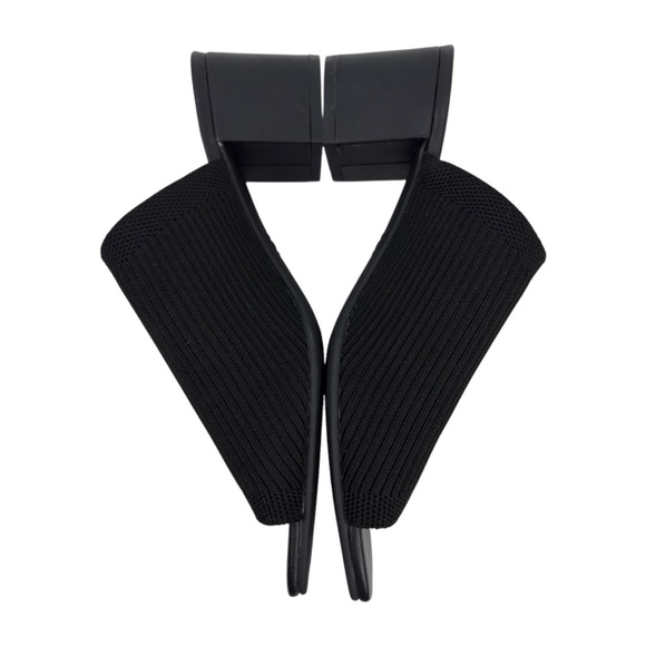 Everlane The Glove Mule in ReKnit Womens Size 7 Knit Fabric Black Block Heel - Picture 8 of 16